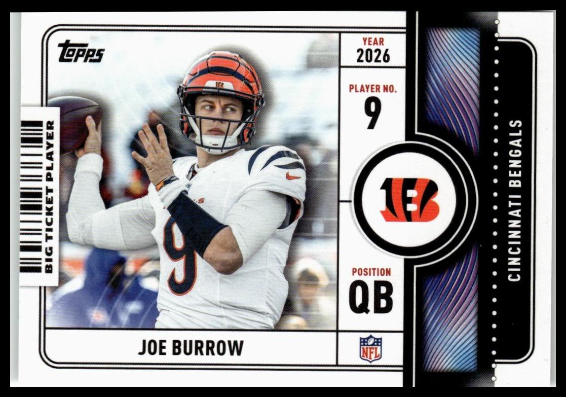 2026 Topps Flagship #BTP-8 Joe Burrow Big Ticket Players