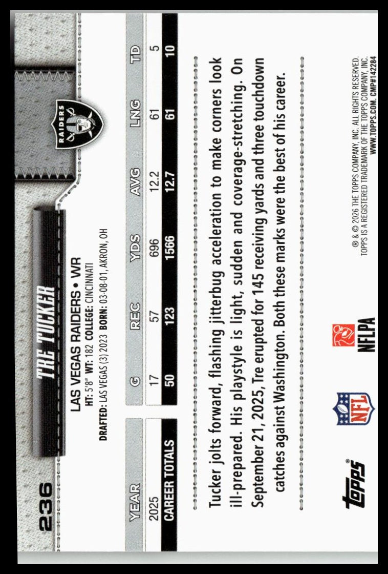 2026 Topps Flagship #236 Tre Tucker