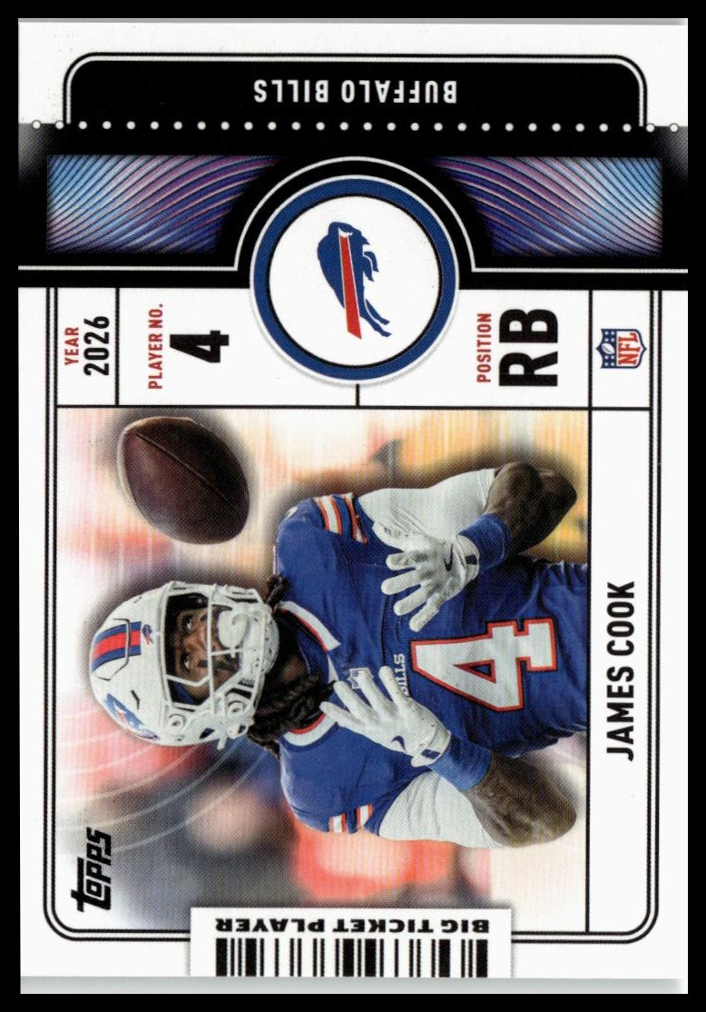 2026 Topps Flagship #BTP-3 James Cook Big Ticket Players