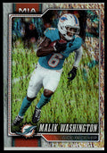 2026 Topps Flagship #123 Malik Washington Silver Crackle Foil