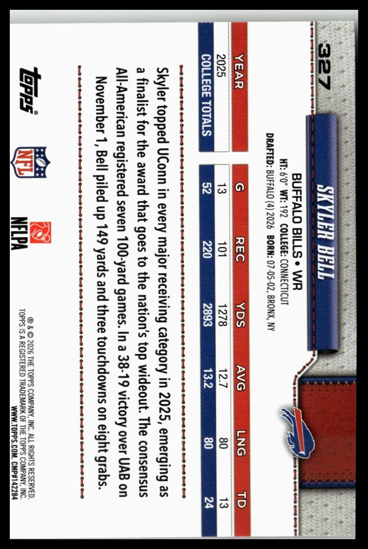 2026 Topps Flagship #327 Skyler Bell