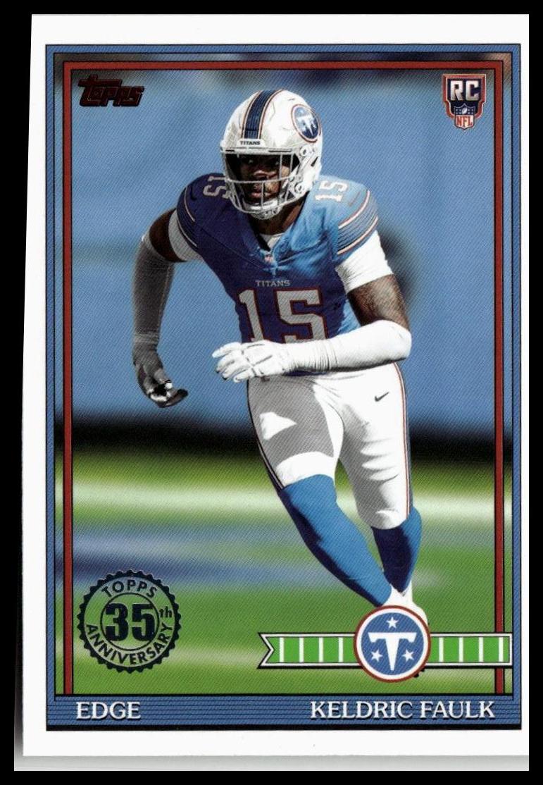 2026 Topps Flagship #91TR-44 Keldric Faulk 1991 Topps Football Rookies