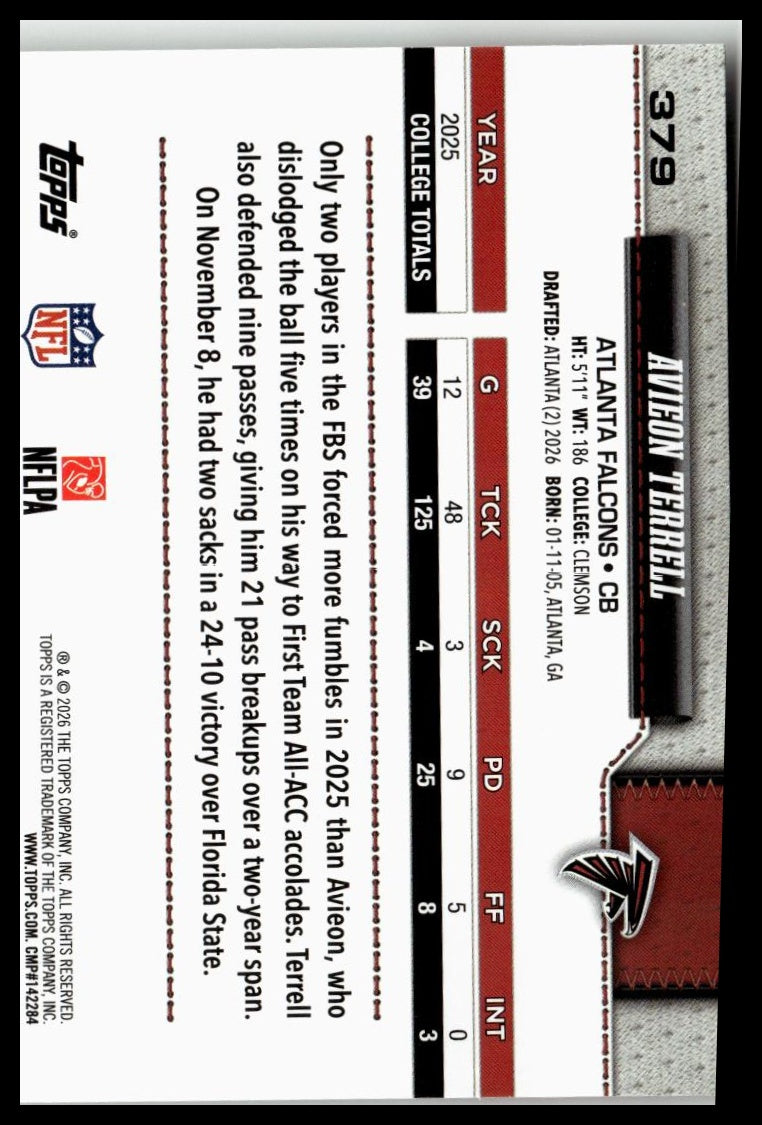 2026 Topps Flagship #379 Avieon Terrell