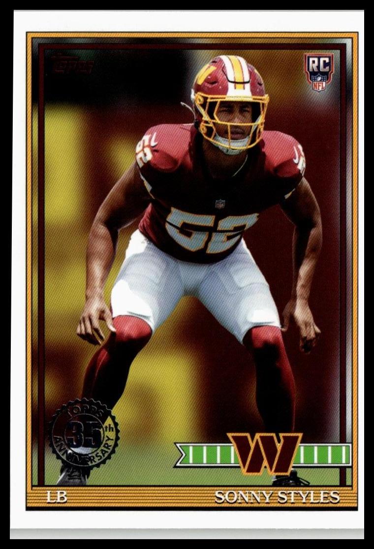 2026 Topps Flagship #91TR-47 Sonny Styles 1991 Topps Football Rookies