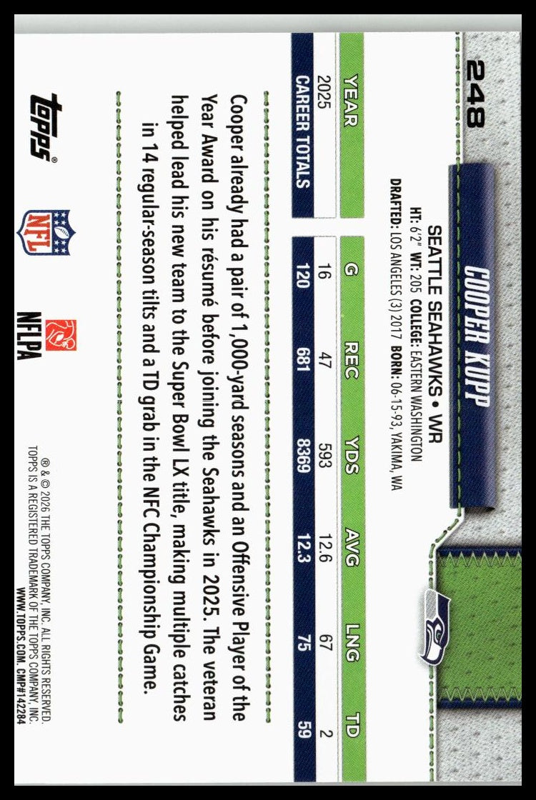2026 Topps Flagship #248 Cooper Kupp