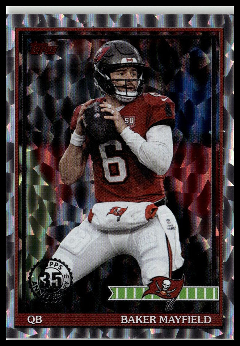 2026 Topps Flagship #91TF-32 Baker Mayfield 1991 Topps Football Crackle