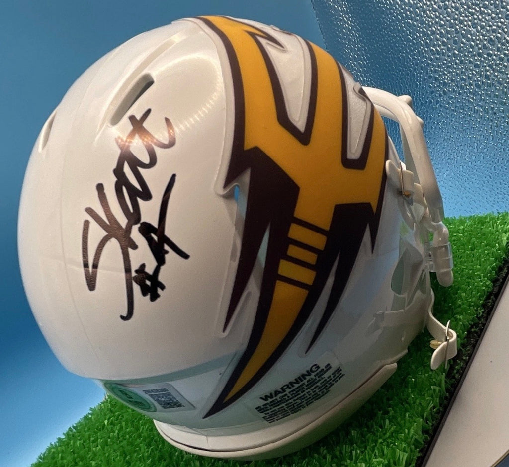 Cam Skattebo Signed Arizona St Sun Devils Mini Helmet Beckett NY Giants Auto